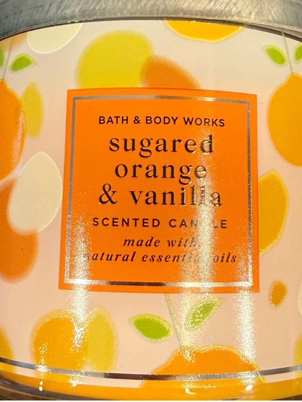 Sugared Orange and Vanilla Candle - Picture 2 of 2